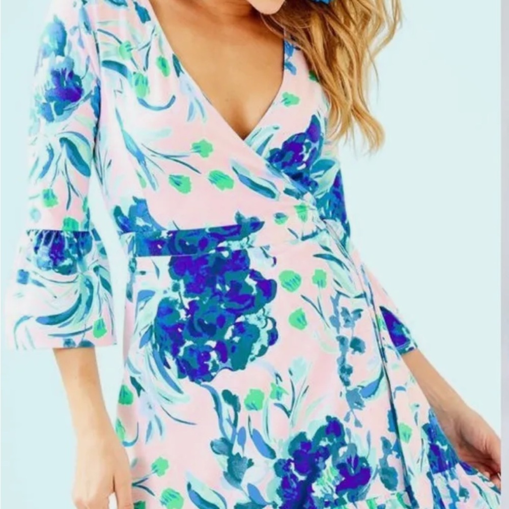 Large Lilly Pulitzer Misha wrap dress